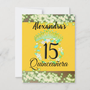 Celebración de Quinceanera elegante de oro de most