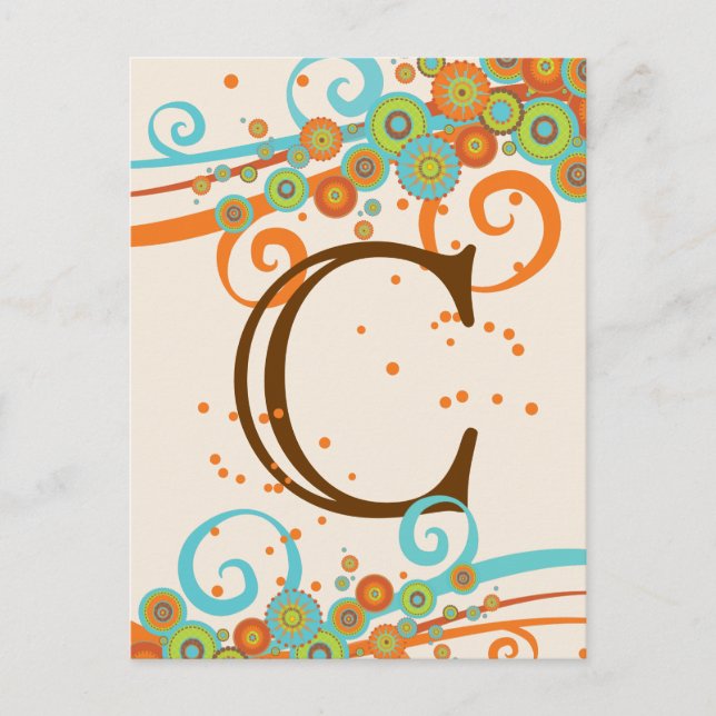 Celebración De Retro Swirl Haz Tu Propia Tarjeta D (Anverso)