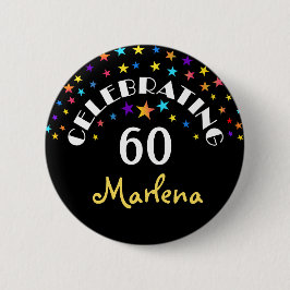 Celebración de un botón o pinza de 60 años