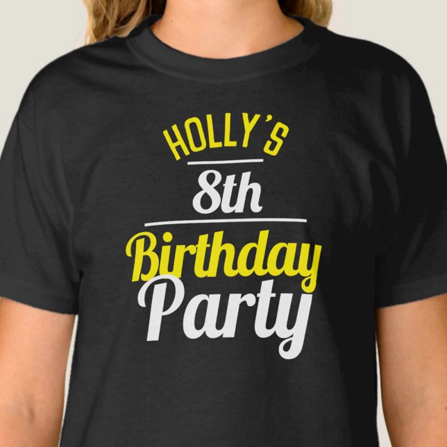 Celebración de una camiseta del octavo cumpleaños (Subido por el creador)