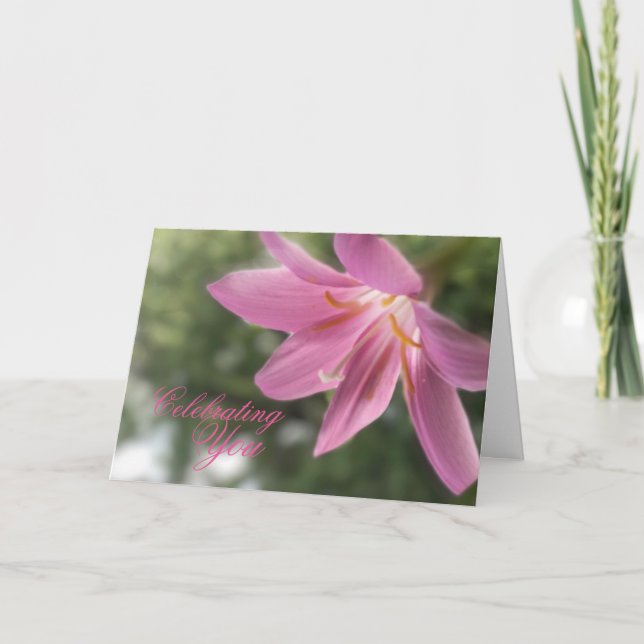 Celebración de usted y de su tarjeta de cumpleaños (Anverso)