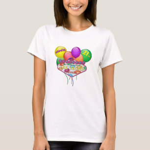 celebración del 21ro CUMPLEAÑOS en la camiseta d
