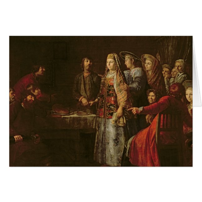 Celebración del acuerdo de la boda, 1777 (Anverso (Horizontal))