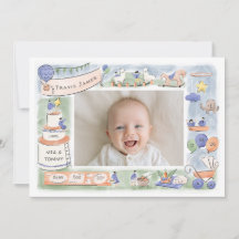 celebración del bebé de bienvenida | tarjeta de in