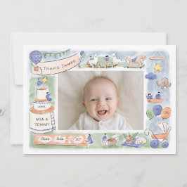 celebración del bebé de bienvenida | tarjeta de in