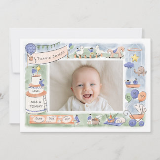 celebración del bebé de bienvenida | tarjeta de in