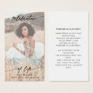 Celebración del funeral de la vida Script conmemor