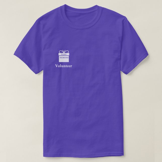 Celebración del proyecto - Camisa voluntaria (Diseño del anverso)