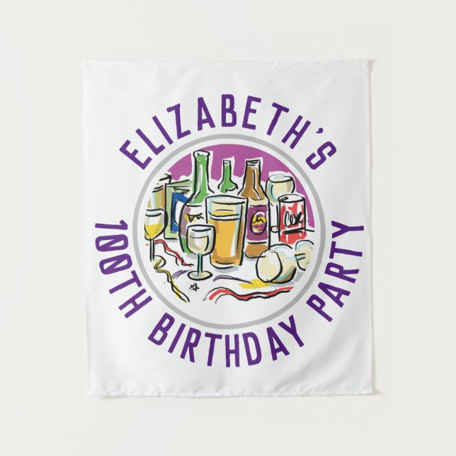 Celebración del Tapiz de Cumpleaños de 100 Años (Anverso)