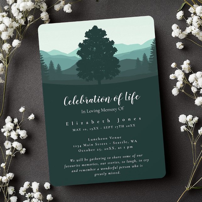 Celebración en árbol del funeral de la vida (Subido por el creador)