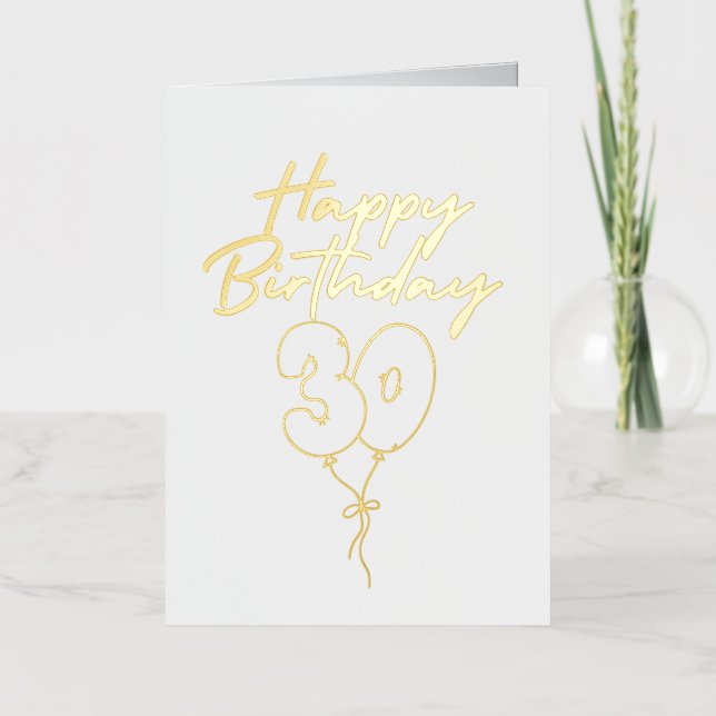 Celebración Feliz Cumpleaños 30 (Anverso)
