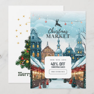 "Celebración mágica: Tarjeta de invitación a Navid