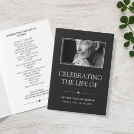 Celebración mínima gris del programa del entierro