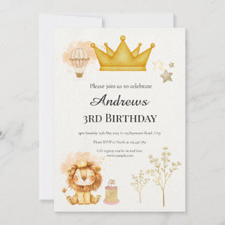 Celebración Real Safari | Invitación de Cumpleaños