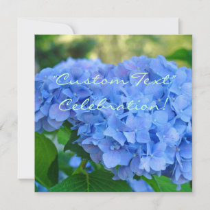 ¡CELEBRACIÓN! Tarjetas de Invitación Hortensia Azu