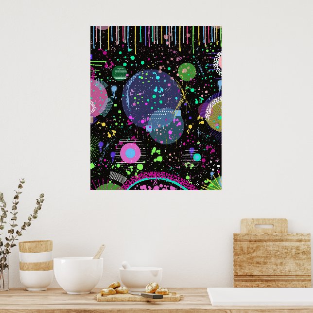 Celebraciones Celestiales: Arte Abstracto Maximali (Cocina)