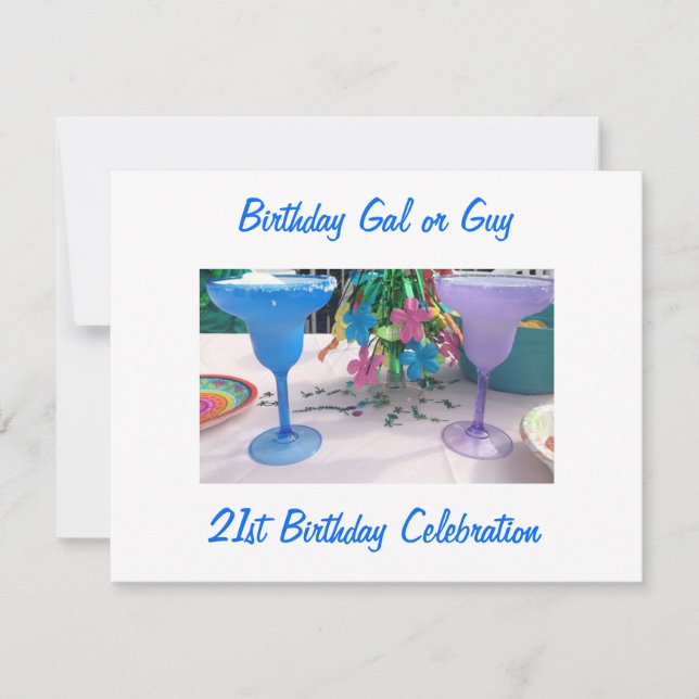 CELEBRAMOS LA INVITACIÓN "21" DEL CUMPLEAÑOS (Anverso)