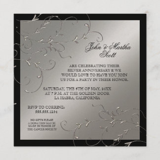 Celebrando 25 años, Invitación de Aniversario 25°