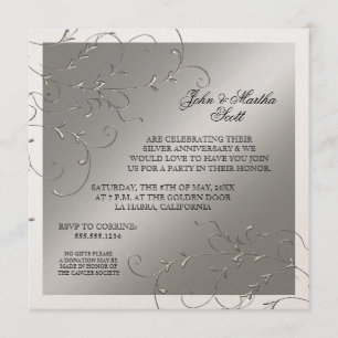 Celebrando 25 años, Invitación de Aniversario 25°