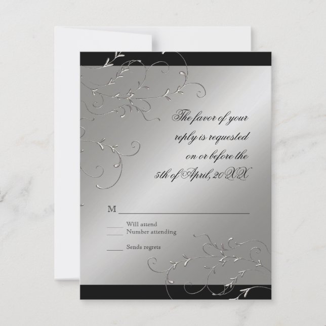 Celebrando 25 años, Tarjeta de Respuesta RSVP (Anverso)