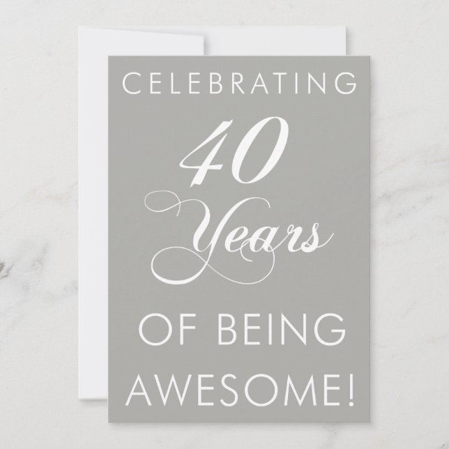 Celebrando 40 Años De Ser Una Invitación Increíble (Anverso)