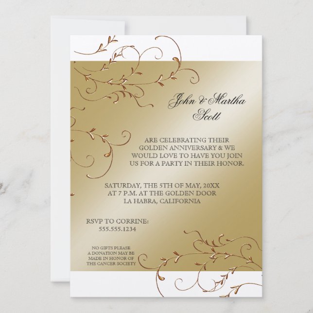 Celebrando 50 años, 50 años de invitación (Anverso)