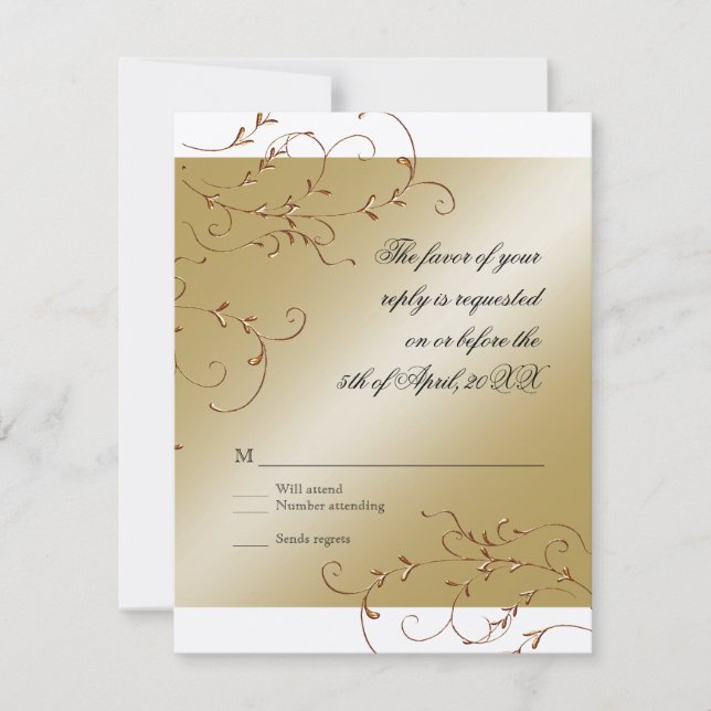 Celebrando 50 años, Tarjeta de Respuesta RSVP (Anverso)