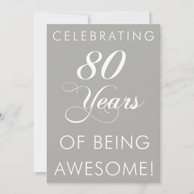 Celebrando 80 Años De Ser Una Invitación Increíble (Anverso)