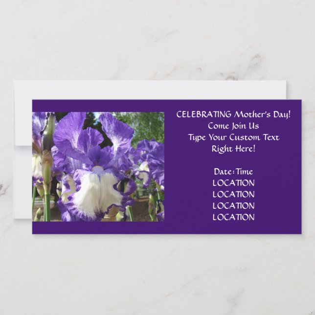 ¡Celebrando el Día de la Madre! Invitaciones viene (Anverso)