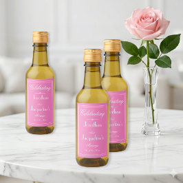 Celebrando el Matrimonio Elegante Rosa y Blanco Mi