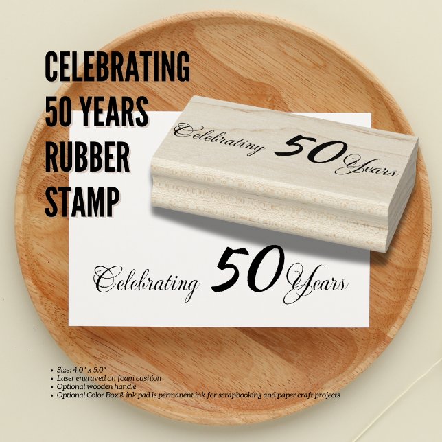Celebrando el sello de caucho de 50 años (Celebrating 50 Years Rubber Stamp Birthday Depot)