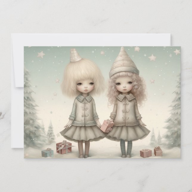 Celebrando juntos deseándote una Feliz Navidad (Anverso)