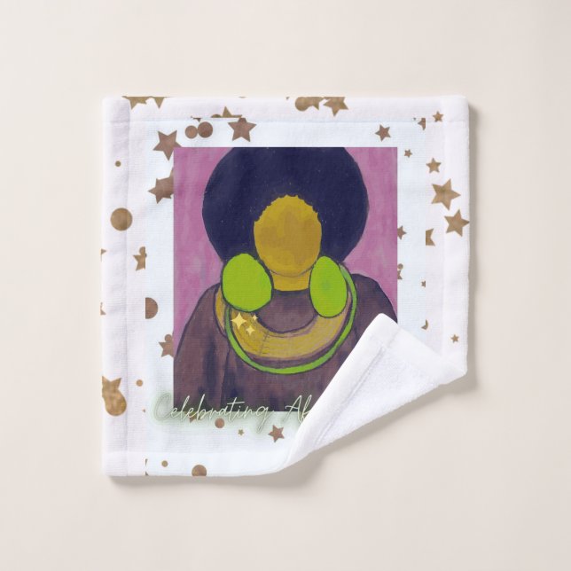 Celebrando la belleza africana (Toallita)