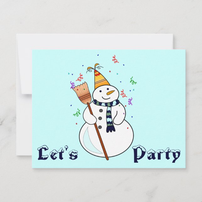Celebrando la invitación a los hombres de nieve -  (Anverso)