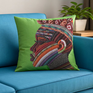 Celebrando Mujeres Negras Coloridas Almohada Decor