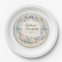 Celebrar bellamente Plato de Papel