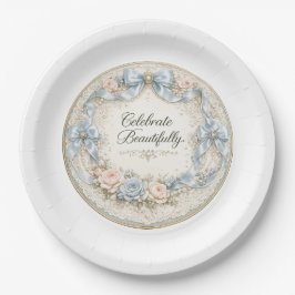 Celebrar bellamente Plato de Papel