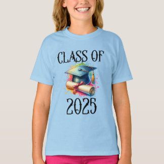 Celebrar clase de 2025 - Diseño de camiseta de gra