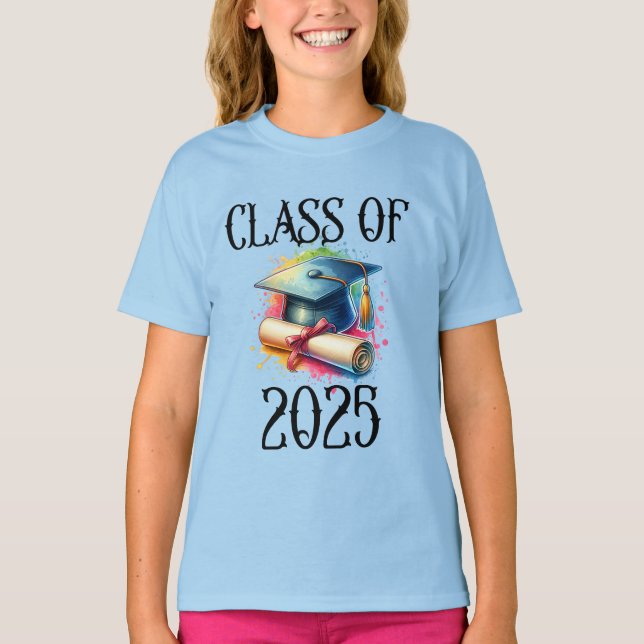 Celebrar clase de 2025 - Diseño de camiseta de gra (Anverso)