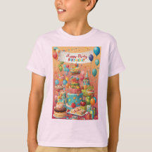 Celebrar con estilo: Camiseta de cumpleaños feliz
