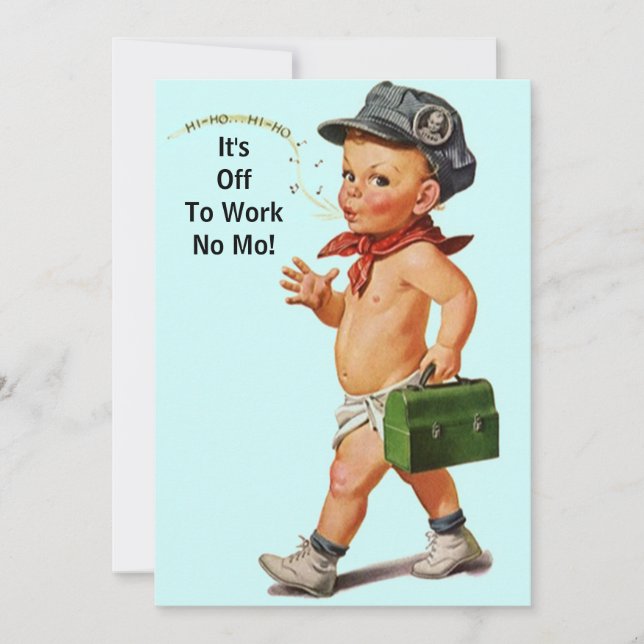 Celebrar con invitación a fiesta de retiro retro d (Anverso)