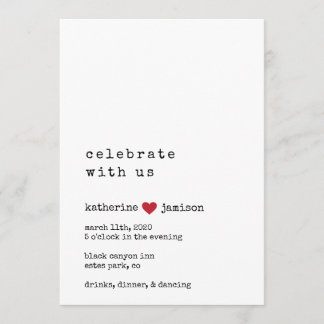 Celebrar Con Nosotros La Invitación De Boda