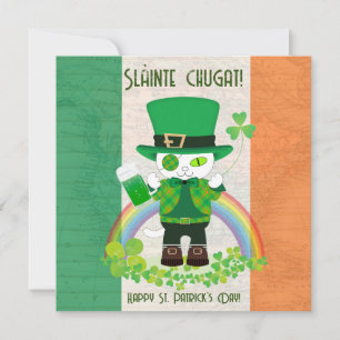 Celebrar el Día de San Patricio con una tarjeta pa