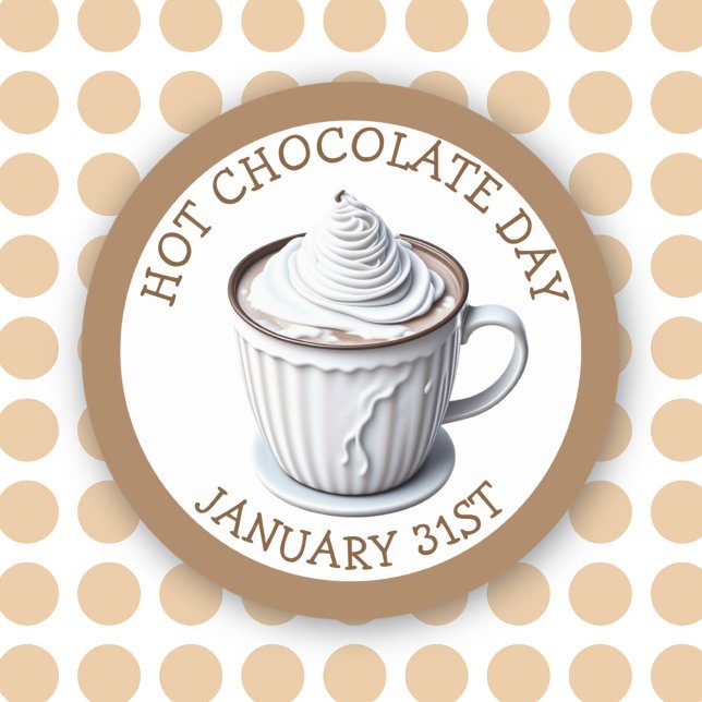 Celebrar el Día del Chocolate Caliente, pegatinas  (Subido por el creador)