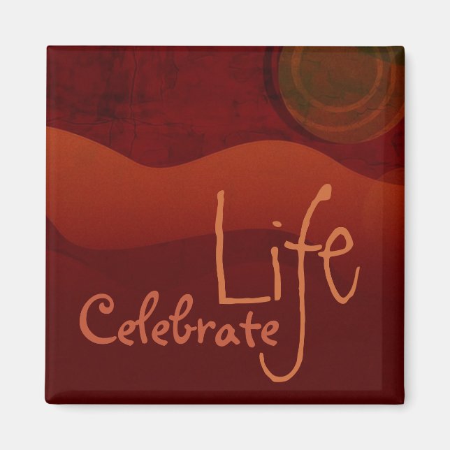 Celebrar el imán Life Earth (Frente)