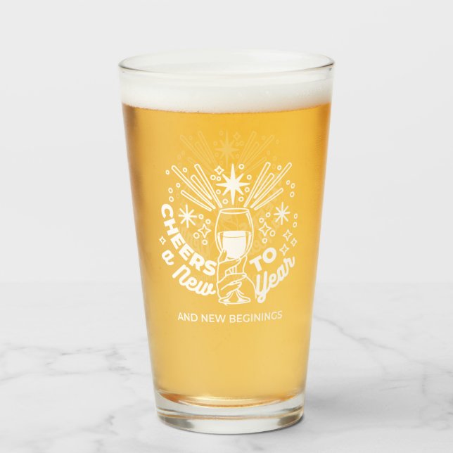 Celebrar el nuevo Ilustracion de Vidrio de los Nue (Anverso (lleno))