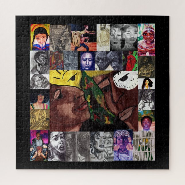 CELEBRAR EL rompecabezas CULTURAL AFRICANO-AMERICA (Vertical)
