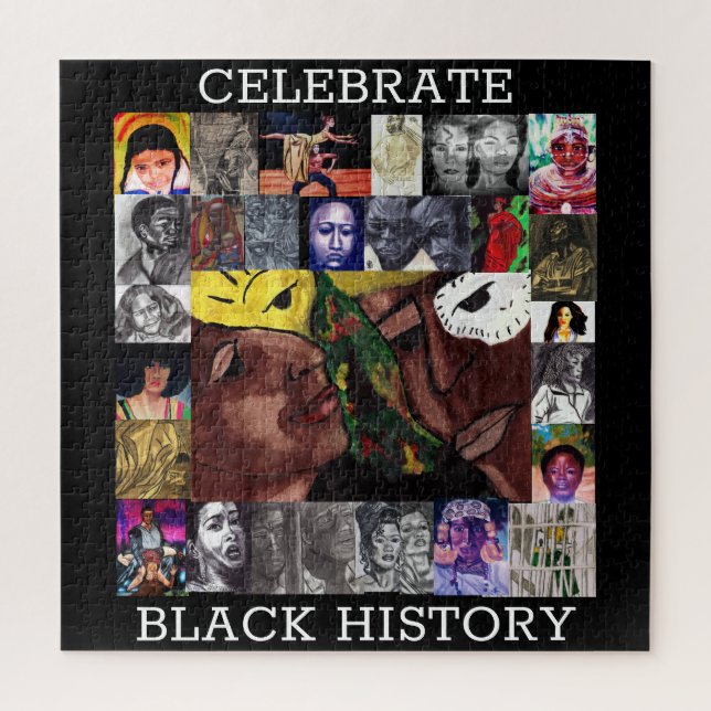 CELEBRAR EL rompecabezas DE LA HISTORIA NEGRA (Vertical)