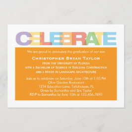 Celebrar invitación a graduación