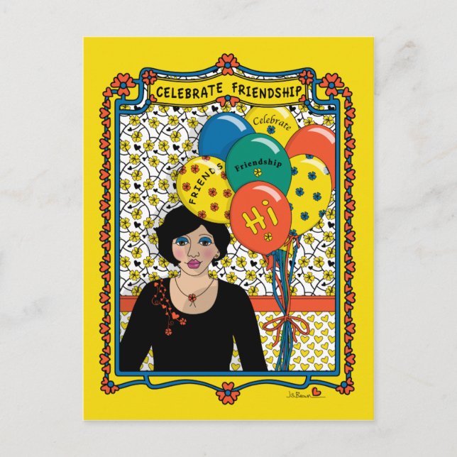 Celebrar la amistad_B_ postal (Anverso)